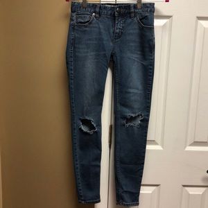 Free people jeans size 25.  Good condition